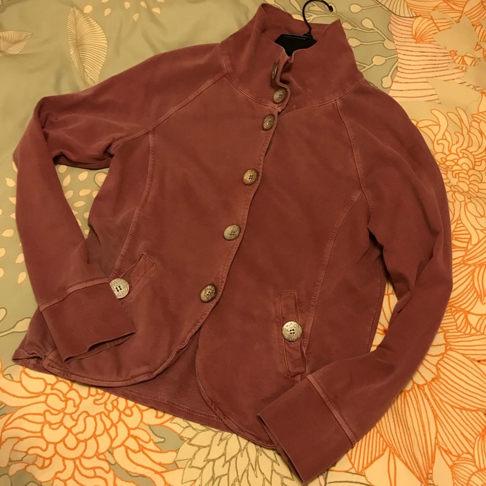 Pink Cotton Jersey Prana Jacket